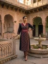  1230 By Naisha Cotton Printed With Mirror Handwork Jaipuri Kurtis